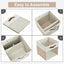 4 Pzas Cubos Almacenamiento Plegables Lino 13x13"