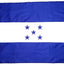 Bandera Honduras 3x5pulg tela poliéster ojales latón