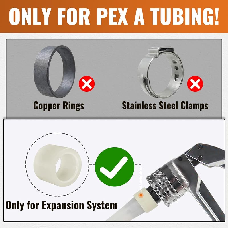 Pack 15 accesorios Pex A 3/4" 5 en T para tubos Pex-A