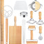 Juego herramientas hacer pasta 11 accesorios madera ravioles lasaña