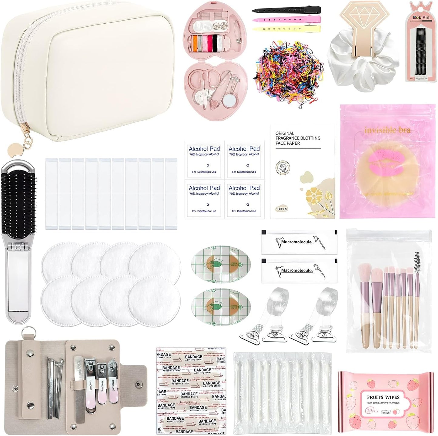 Kit emergencia novia con bolsa maquillaje 42 artículos