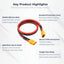 Cable xt90 3ft 10awg silicona para drones fpv baterías