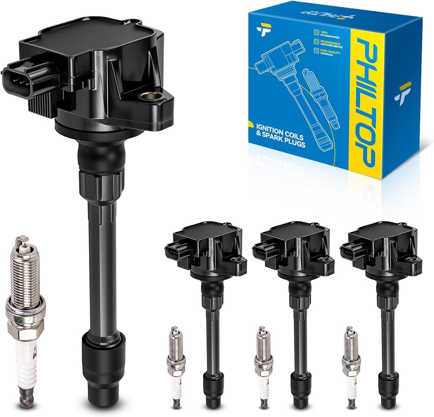 4 Bobinas Encendido Bujías Iridio comp Civic Fit 15-20