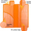 Soporte magnético para documentos auto naranja