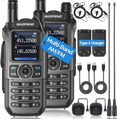 Radio de 2 vías UV-21R K5 Plus recargable USB 999 canales