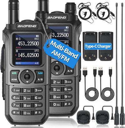 Radio de 2 vías UV-21R K5 Plus recargable USB 999 canales