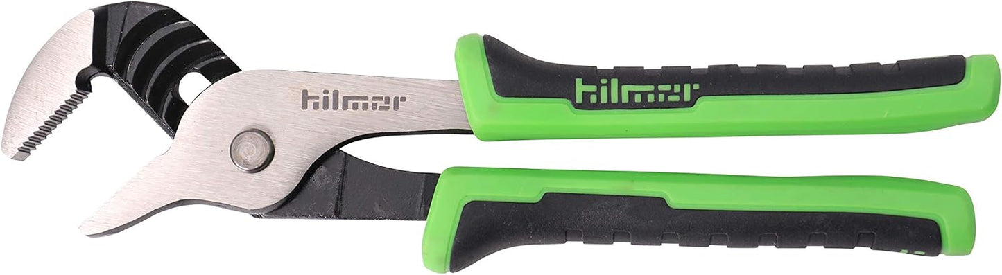 Alicates lengüeta ranura 8pulg mango goma negro verde