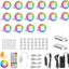 Kit 16 Luces LED RGB CCT Regulables Control Remoto