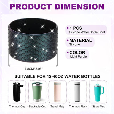 Funda silicona antiderrap para botella agua
