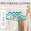 Perchas terciopelo verde menta 60uds antideslizantes