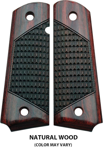 Puños madera 1911 Crocback seguridad ambidextros