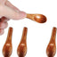 4 Pzas Cucharas Madera Mini Frascos Especias 2.42pulg