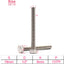 4 S de cabeza hexagonal 1/2-13 x 3 acero inox 18-8