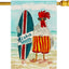 Bandera Aloha Verano Pollos 28x40pulg Exteriores