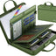 Organiz. archivos ignífugo 5200°F 13 bolsillos A4 verde