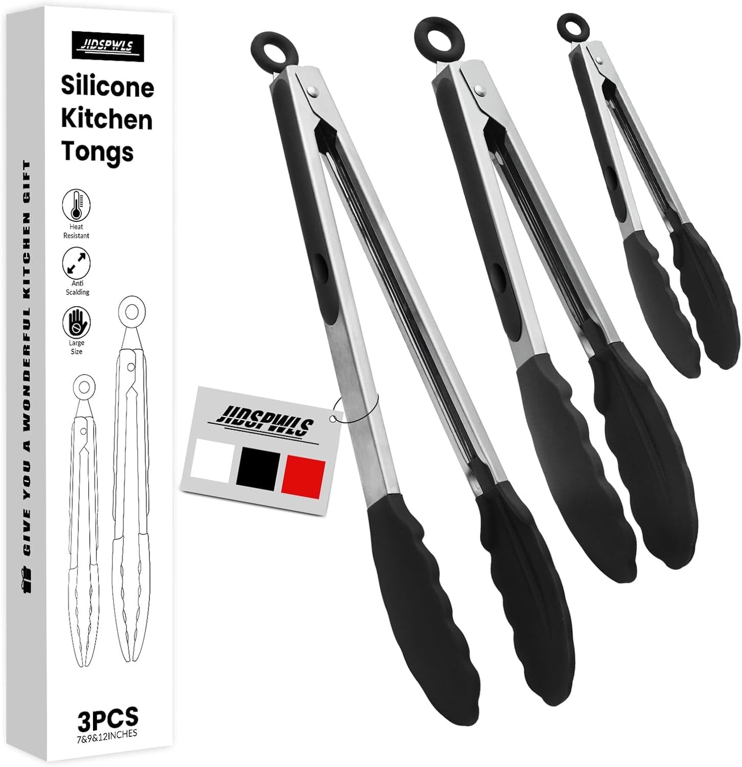 Pinzas acero inox 7-12 pulg con punta silicona antiarañazos negro