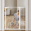 Puerta bebé extra alta 42pulg para escaleras 29.5-40.6pulg