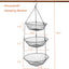 Cesta colgante 3 niveles para cocina baño y jardín