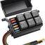 Caja relés fusibles 12V 6 vías con 6 relés ATC/ATO para auto
