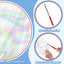 Banderas alabanza 32" blanco transparente set 2