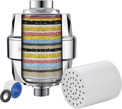 Filtro ducha 20 etapas suaviza agua elimina cloro