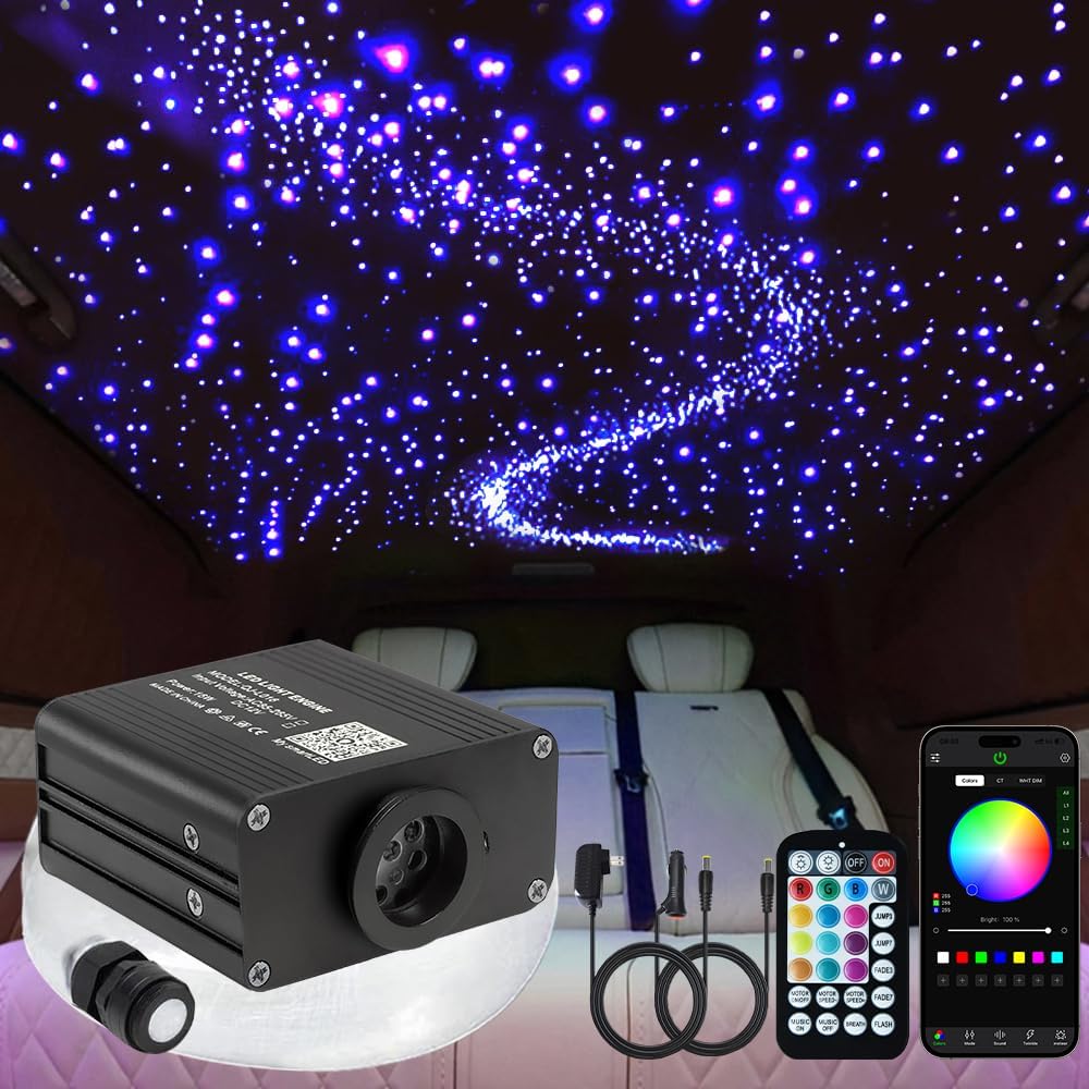 Kit luces techo RGBW 16W sensor sonido control remoto