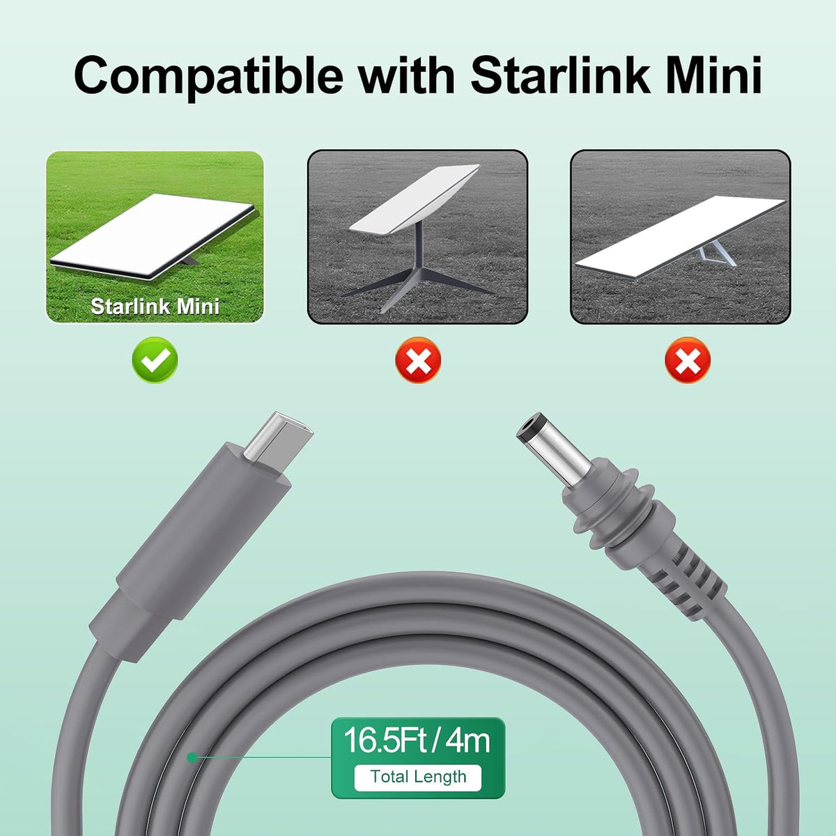 Cable Power para Dispositivos Starlink Mini