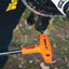 Llave hexagonal acero inox mango T 1/8pulg ergonómica doble