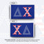 Bandera Delta Chi 3x5ft Letra Fraternidad