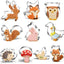 Set 10 cortadores galletas animales acero inox