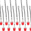 Vaso chupito con cordón clip rápido set 12 taza mini roja