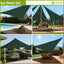 Toldo vela triangular 16x16x16ft tela permeable color verde