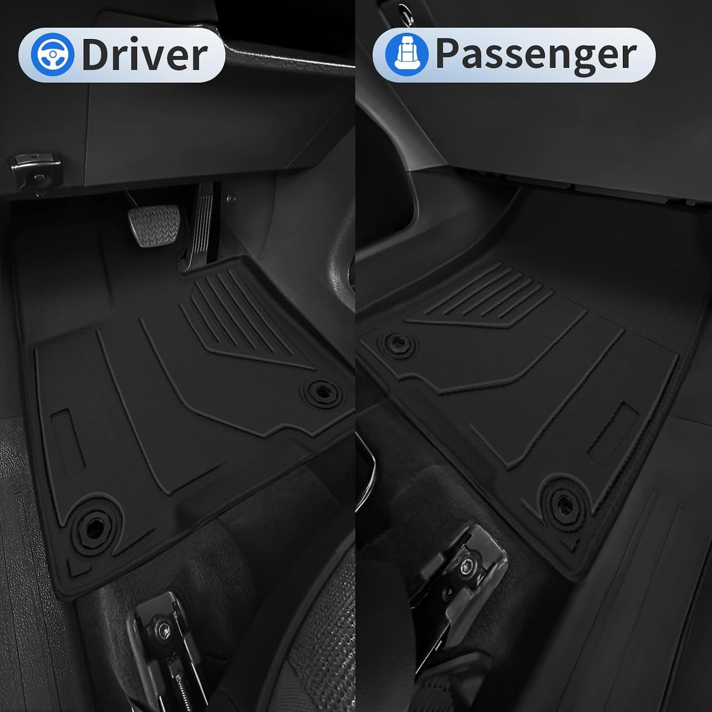 Alfombrillas Toyota Sienna 2021-26 negro TPE tapete maletero