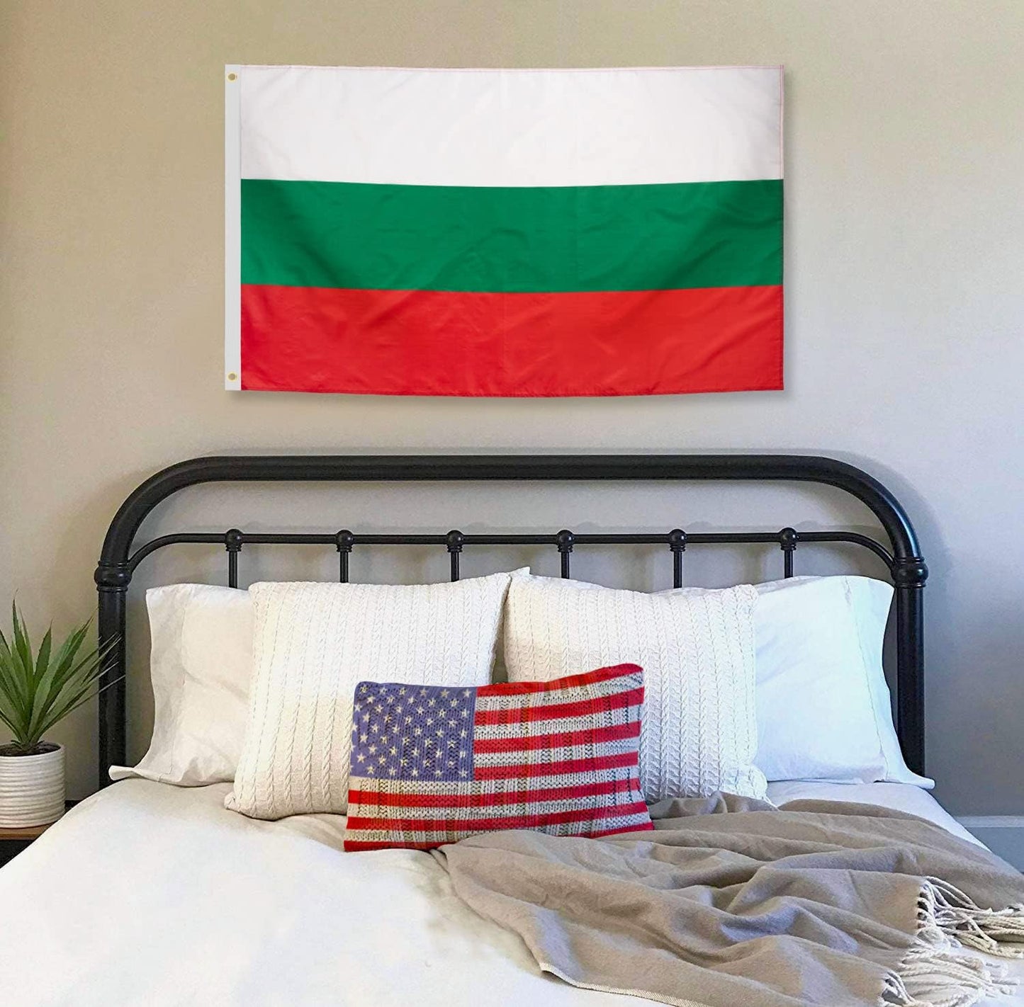 Bandera Bulgaria 3x5ft poliéster resistente ojales latón