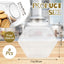 4 Tarros Plástico Transparente 71oz para Dulces Alimentos