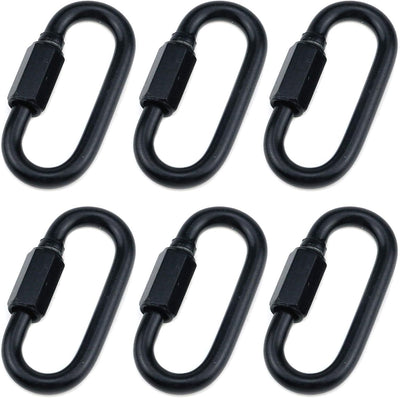 Bloqueo cadena D M6 0.236pulg negro 6 Pzas