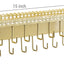 Organiz. joyas metal dorado 15" estante 26 ganchos