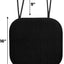 6 Pzas Cojines Viscoelástica 16x16pulg Antiderrap Negro