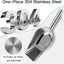 Cuchara acero inox 304 para mascotas con mango largo