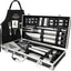 Set 21 Pzas Utensilios Acero Inox para Parrilla con Estuche