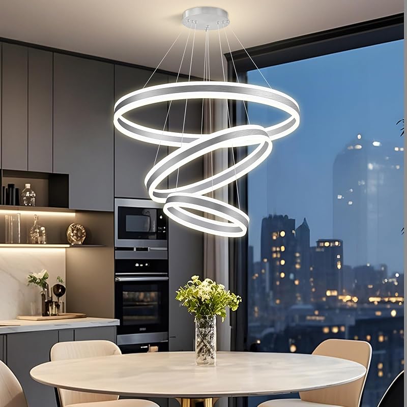 Candelabro LED ajustable para techo alto sala comedor