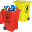 Soporte bolígrafos escritorio pack 2 color rojo amarillo