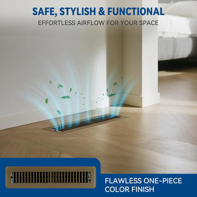 2 Cubiertas Ventilación Piso 2x12 Metal Recubierto Ajustable
