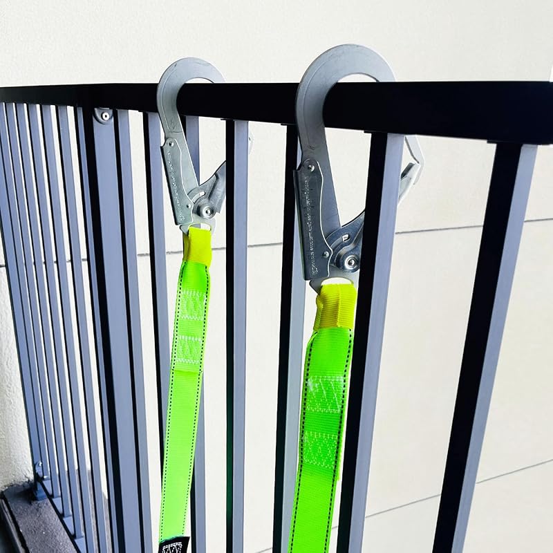 Escalera de emergencia 33.1ft con 2 ganchos para 3-5 pisos