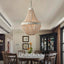 Candelabro bohemio madera 3 luces colgante isla estilo