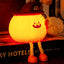 Luz nocturna calabaza para niños con LED recargable táctil