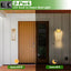 2 Luces LED 16pulg Exteriores Doradas Montaje Pared