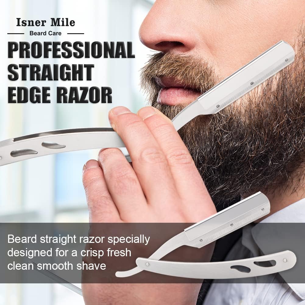 Kit barba completo para hombre con champú, bálsamo y accesorios