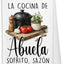 Toalla de cocina y de mano española para abuela