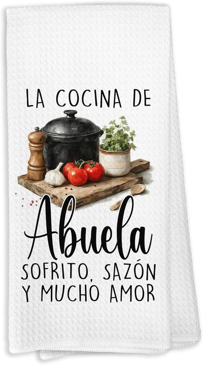 Toalla de cocina y de mano española para abuela